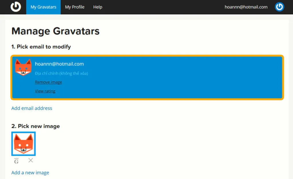 Cách tạo Avatar từ Gravatar để bình luận trên web caodem.com